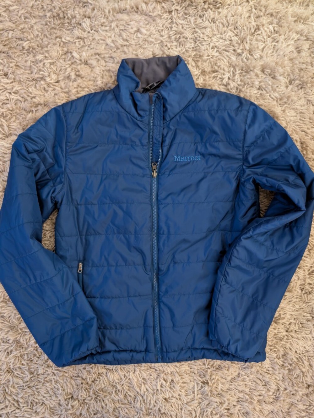 Marmot Men's Blue Quilted Puffer Jacket Small C40800